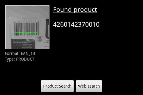 ZXing Barcode Scanner Android
